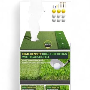 High-Density Dual-Turf Golf Mat